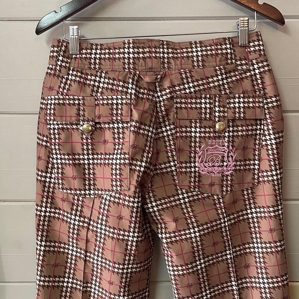 Betty Rides Snowboard Pants Women’s Size S Brown Plaid Outdoors